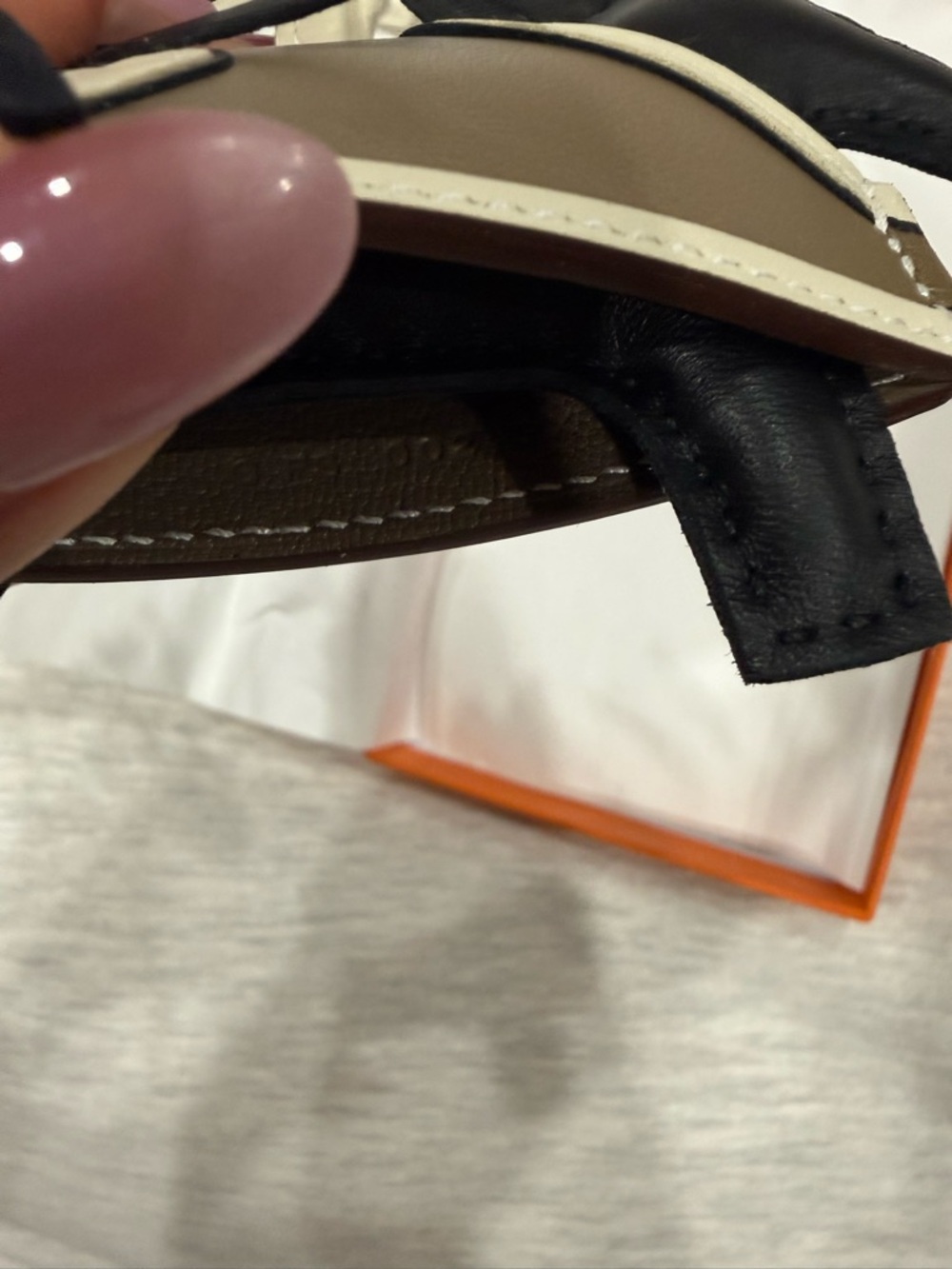 Hermes Rodeo Robeo Noir Etoupe Craie BNIB - Picture 3 of 7
